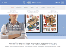 Tablet Screenshot of clinicalposters.com