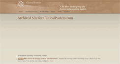 Desktop Screenshot of clinicalposters.net