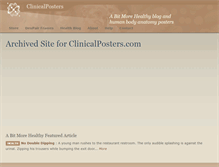 Tablet Screenshot of clinicalposters.net